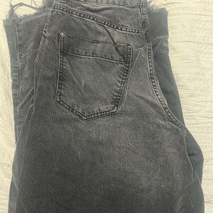 Free People Black Slouchy Jeans